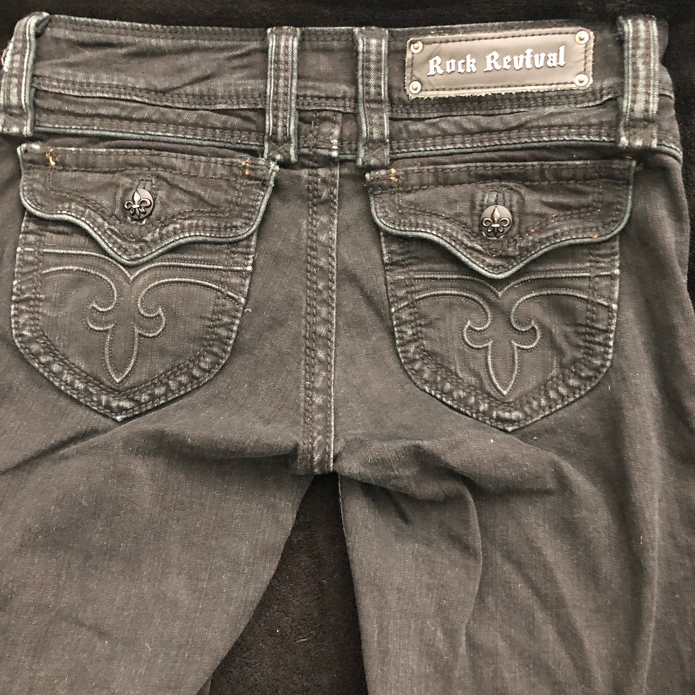 EUC Rock Revival Elizabeth Wide Leg size 27